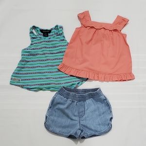 Lot of 3 Girls Summer Clothes